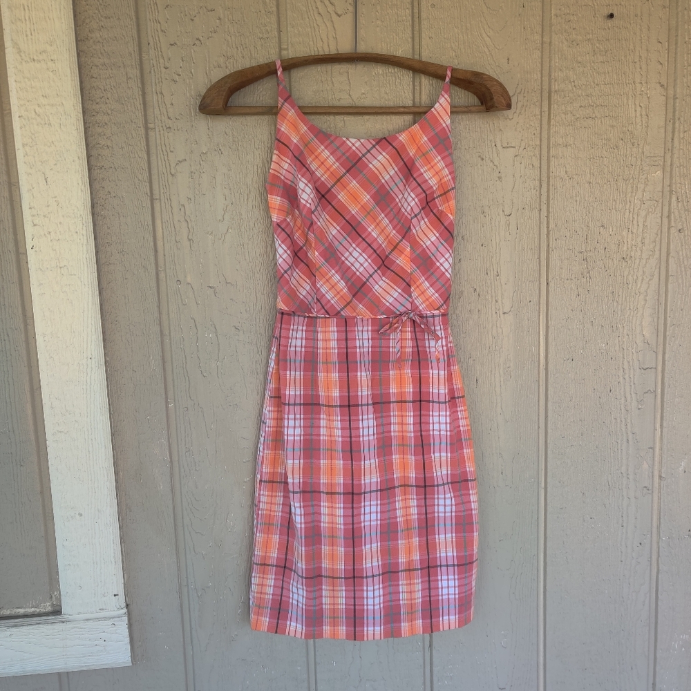 Plaid Sheath Dress